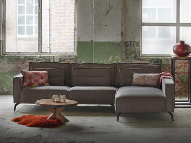 Christiane corner sofa with lumbar cushions