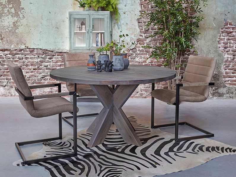 Big X Circle 4cm Thick Room108, Big Round Outdoor Dining Table